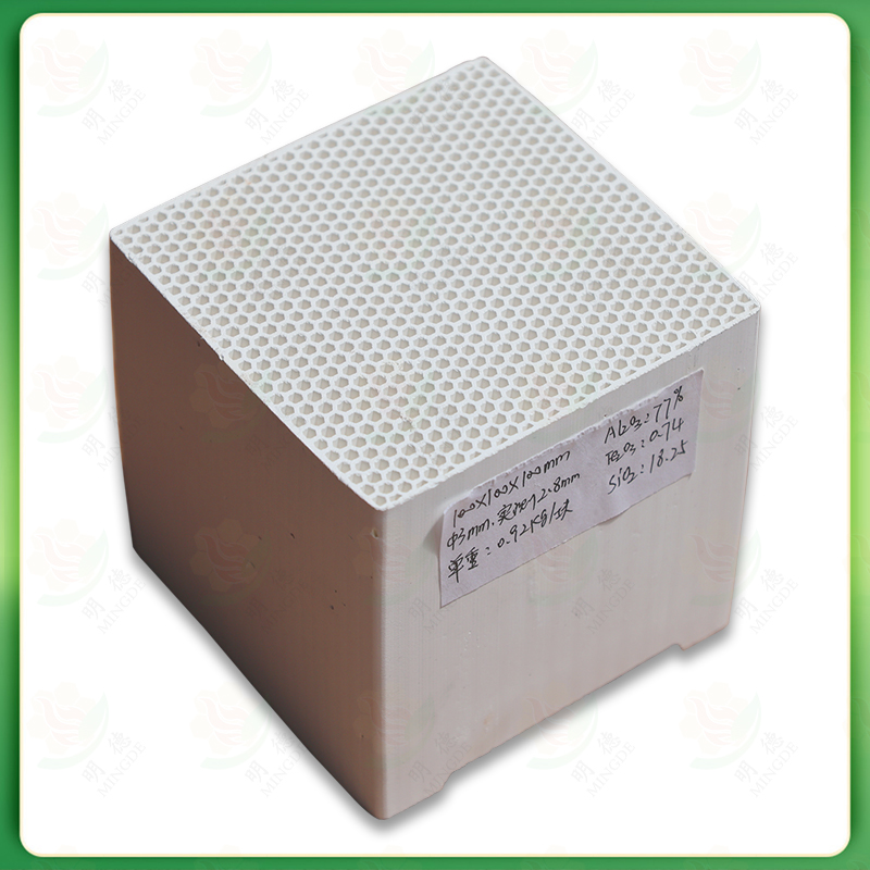 蜂窝陶瓷六角孔Ф3mm100x100x100mm